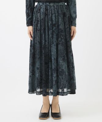 シースルーフロッキースカート