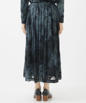 シースルーフロッキースカート