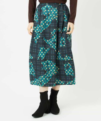 ＜GIANNI LO GIUDICE(Women/小さいサイズ)＞［日本製］ウール混ビエライタリアプリントスカート