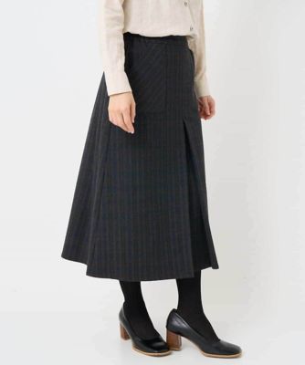 レーヨン混ストレッチチェックスカート | GIANNI LO GIUDICE(Women