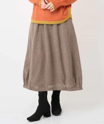 GIANNI LO GIUDICE(Women/小さいサイズ)/ジャンニロジュディチェ [セットアップ対応]リファインガーゼスカート 84ベージュ 【三越伊勢丹/公式】