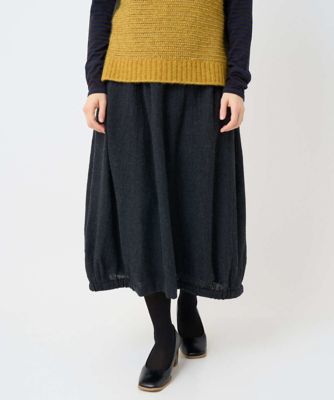 GIANNI LO GIUDICE(Women/小さいサイズ)/ジャンニロジュディチェ [セットアップ対応]リファインガーゼスカート 93ダークグレー 【三越伊勢丹/公式】