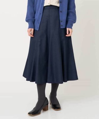 ＜GIANNI LO GIUDICE(Women/小さいサイズ)＞ウール混デニムフレアスカート
