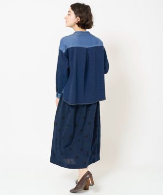 日本製］ウール混ドットジャガードスカート | GIANNI LO GIUDICE(Women