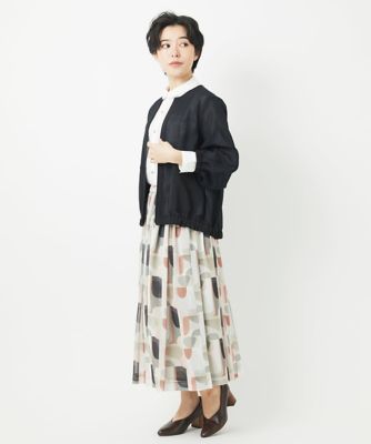 ［日本製］サモーラチュールプリントスカート