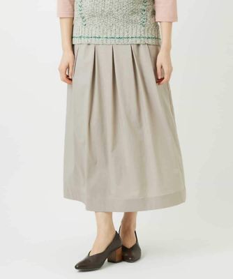 ＜GIANNI LO GIUDICE(Women/小さいサイズ)＞ストライプ柄タックギャザースカート