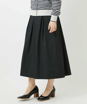 ストライプ柄タックギャザースカート | GIANNI LO GIUDICE(Women