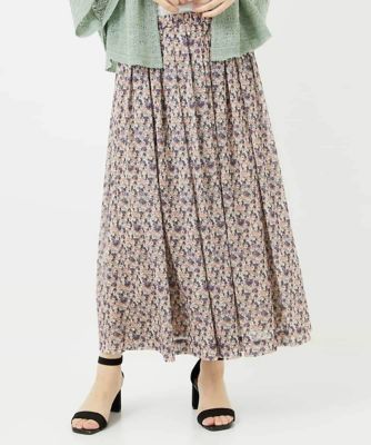 ＜GIANNI LO GIUDICE(Women/小さいサイズ)＞ぼかしフラワーチュールスカート