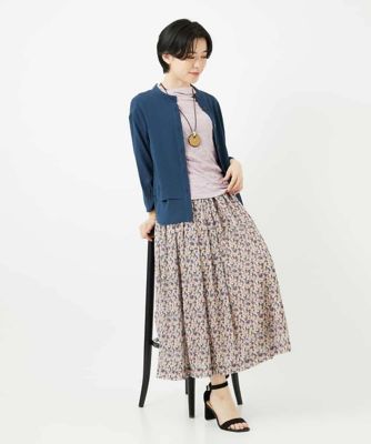 ぼかしフラワーチュールスカート