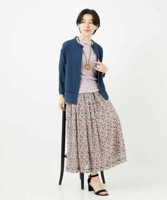 ぼかしフラワーチュールスカート