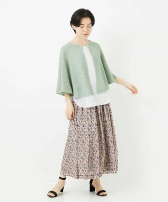 ぼかしフラワーチュールスカート