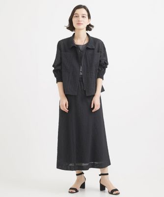 ［セットアップ対応］シースルーギンガムチェック柄スカート