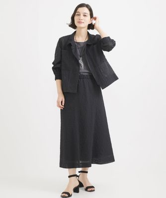 ［セットアップ対応］シースルーギンガムチェック柄スカート