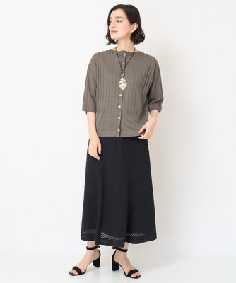 ［セットアップ対応］シースルーギンガムチェック柄スカート