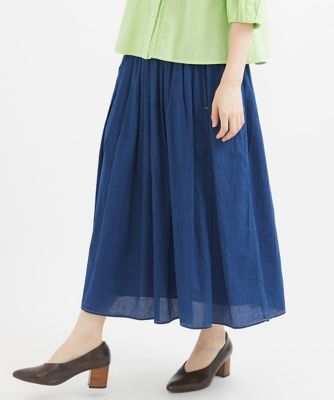 デニムツイルギャザースカート | GIANNI LO GIUDICE(Women/小さい