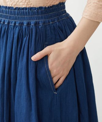 デニムツイルギャザースカート | GIANNI LO GIUDICE(Women/小さい