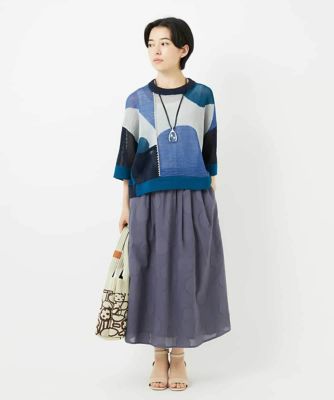 ドットジャガードスカート