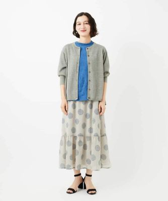 日本製］サッカードットプリントスカート | GIANNI LO GIUDICE(Women