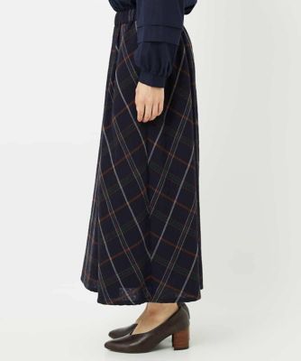 日本製］二重織チェックスカート | GIANNI LO GIUDICE(Women/小さい