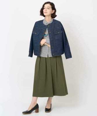 日本製］ナイロンライトクロスストレッチスカート | GIANNI LO GIUDICE