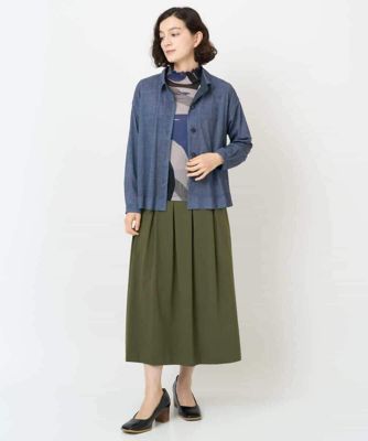 日本製］ナイロンライトクロスストレッチスカート | GIANNI LO GIUDICE