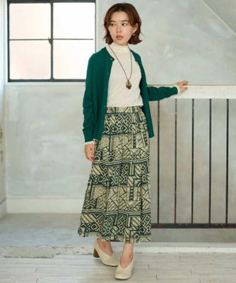 チュールトライバルプリントスカート | GIANNI LO GIUDICE(Women
