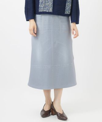 ［リバーシブル］微起毛デニム両面プリントスカート