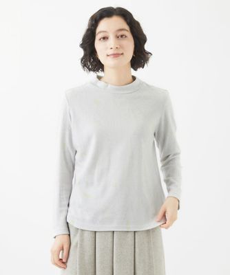 起毛ラインフラワープルオーバー