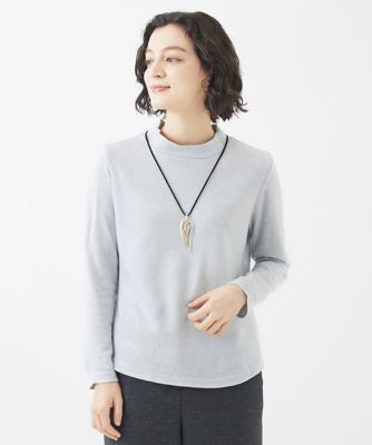 起毛ラインフラワープルオーバー