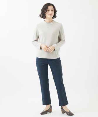 起毛ラインフラワープルオーバー