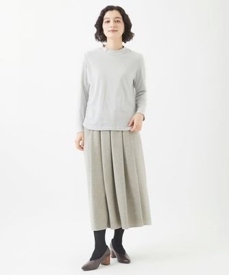 起毛ラインフラワープルオーバー