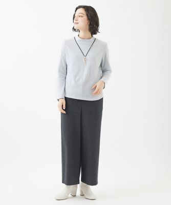 起毛ラインフラワープルオーバー