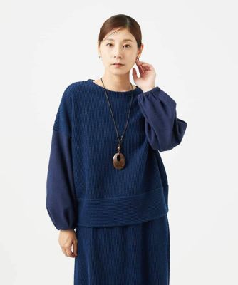＜GIANNI LO GIUDICE(Women/小さいサイズ)＞［セットアップ対応］コットンスラブインレーカットソー