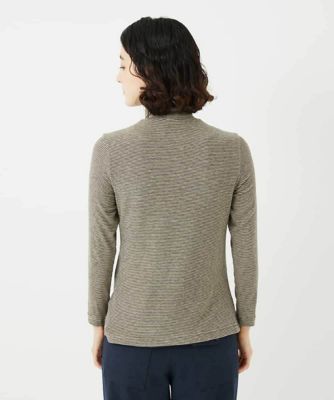 ジャンニ・ロ・ジュディチェ（GIANNI LO GIUDICE）/ミッププロッサムベア天ボーダー柄ハイネックカットソー ミッププロッサムベア天ボーダー柄ハイネックカットソー | GIANNI LO