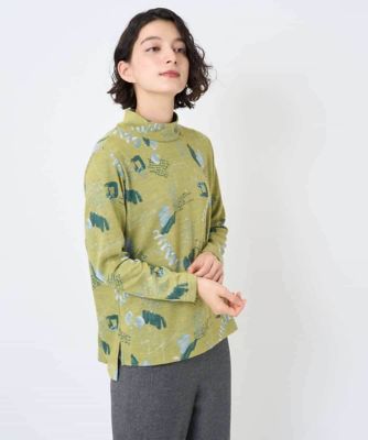 ＜GIANNI LO GIUDICE(Women/小さいサイズ)＞手描き風プリントプルオーバー