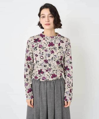 フワラープリントモックネック風プルオーバー | GIANNI LO GIUDICE