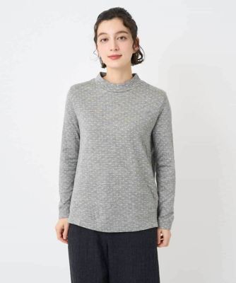 GIANNI LO GIUDICE(Women/小さいサイズ)/ジャンニロジュディチェ ドット柄プルオーバー 91ライトグレー系 トップス【三越伊勢丹/公式】