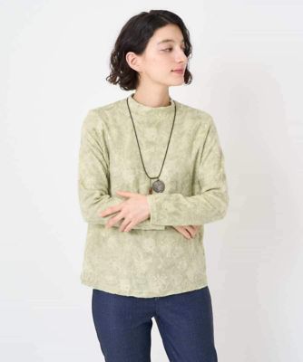 フラワー柄パイルジャカード起毛プルオーバー | GIANNI LO GIUDICE