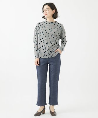 日本製］フロッキードットプリントカットソー | GIANNI LO