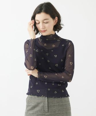GIANNI LO GIUDICE(Women/小さいサイズ)/ジャンニロジュディチェ ［日本製］サモーラチュールクローバーカットソー