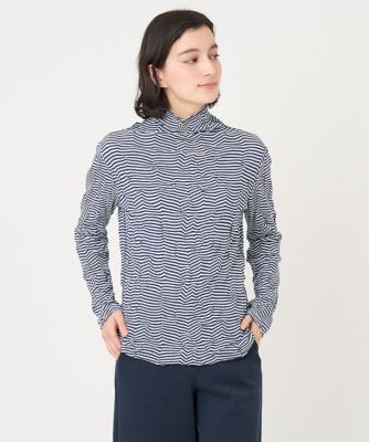 GIANNI LO GIUDICE(Women/小さいサイズ)/ジャンニロジュディチェ [洗える/日本製]強撚リンクスボーダーカットソー