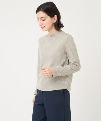 ＜GIANNI LO GIUDICE(Women/小さいサイズ)＞［日本製］テンテンカットジャガードカットソー