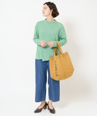 [洗える・日本製]リンクスドットジャガードカットソー GIANNI LO GIUDICE｜[洗える・日本製]リンクスドットジャガード