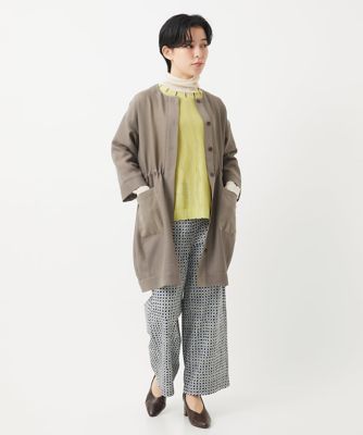 ［日本製］コットンチュールハイネックプルオーバー