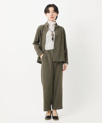［日本製］コットンチュールハイネックプルオーバー