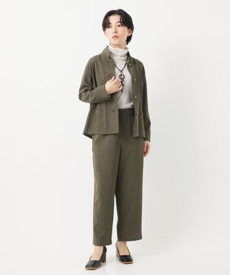 ［日本製］コットンチュールハイネックプルオーバー