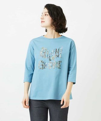 ＜GIANNI LO GIUDICE(Women/小さいサイズ)＞［日本製］ハイゲージ天竺ロゴカットソー