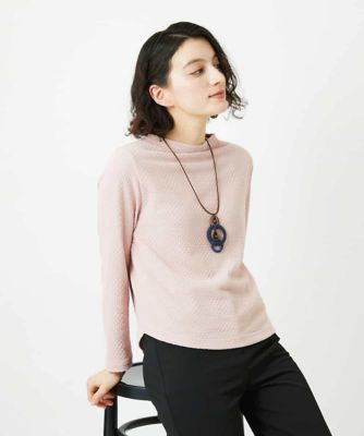 ＜GIANNI LO GIUDICE(Women/小さいサイズ)＞［日本製］ジャカード織りカットソー