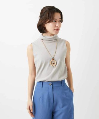 日本製］コットンチュールノースリーブカットソー | GIANNI LO GIUDICE