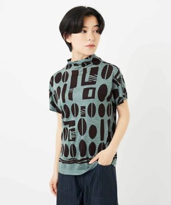 GIANNI LO GIUDICE(Women/小さいサイズ)/ジャンニロジュディチェ [日本製]コーヒービーンズプリントカットソー